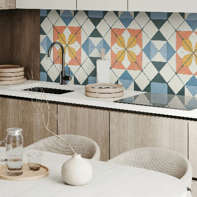 Rev?tement mural Motif floral aux formes géométriques