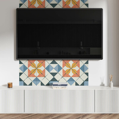 Rev?tement mural Motif floral aux formes géométriques