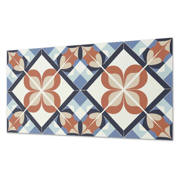 Panneau décoratif mural Motif floral aux formes symétriques