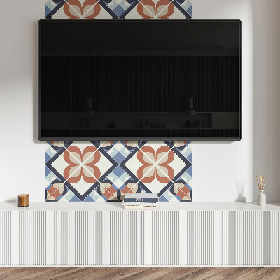 Panneau décoratif mural Motif floral aux formes symétriques