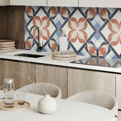 Panneau décoratif mural Motif floral aux formes symétriques