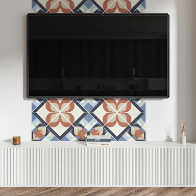 Panneau décoratif mural Motif floral aux formes symétriques