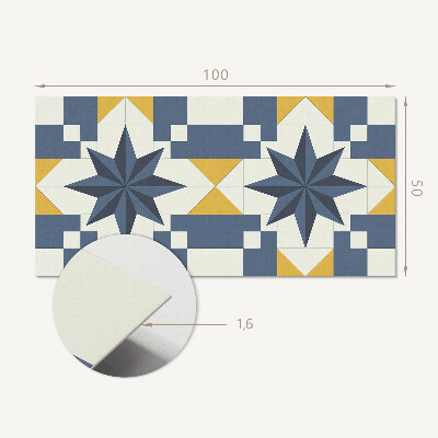 Panneau mural Formes d'étoiles géométriques