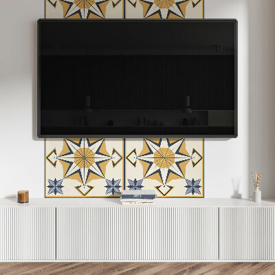 Rev?tement mural Mod?le de boussole avec des étoiles