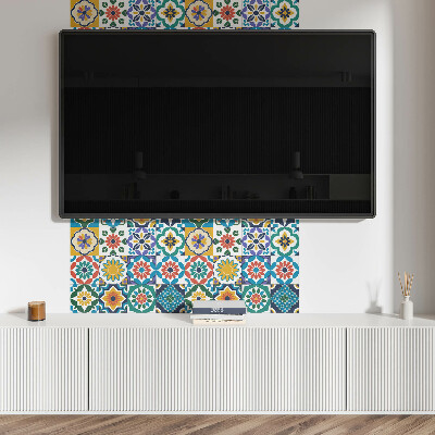 Panneau mural Compositions florales et géométriques