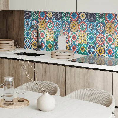 Panneau décoratif mural Motifs de mosa?que dans un arrangement harmonieux