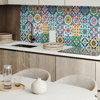 Rev?tement mural Grilles de mosa?que dans un style graphique