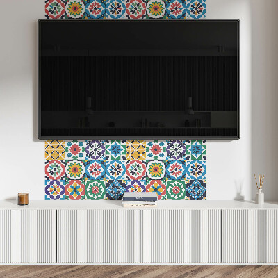 Rev?tement mural Grilles de mosa?que dans un style graphique