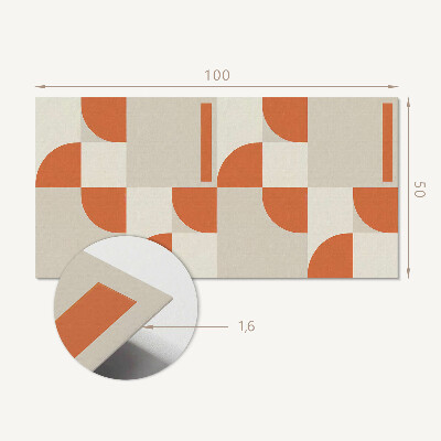 Panneau mural Ensemble abstrait de formes