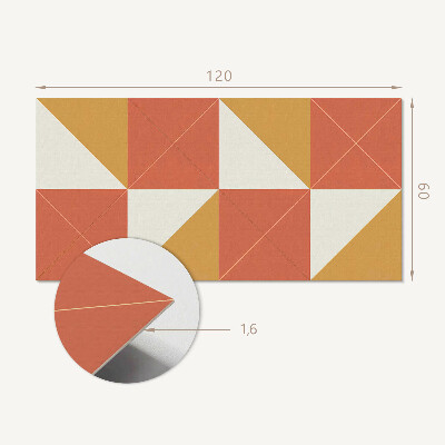 Rev?tement mural Motifs géométriques chaleureux