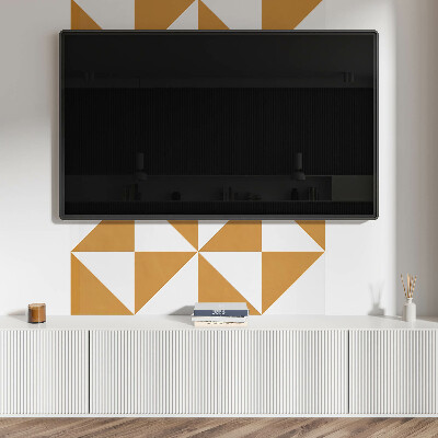 Panneau décoratif mural Motifs triangulaires dans des cadres carrés
