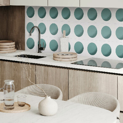 Panneau mural Cercles géométriques dans une grille