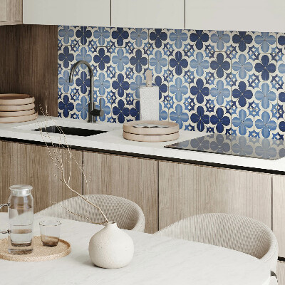 Panneau mural Formes florales en géométrie