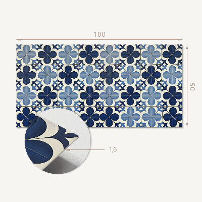 Panneau mural Formes florales en géométrie