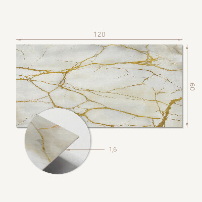 Panneau décoratif mural Motif en marbre avec des veines subtiles