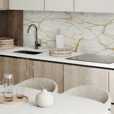 Panneau décoratif mural Motif en marbre avec des veines subtiles