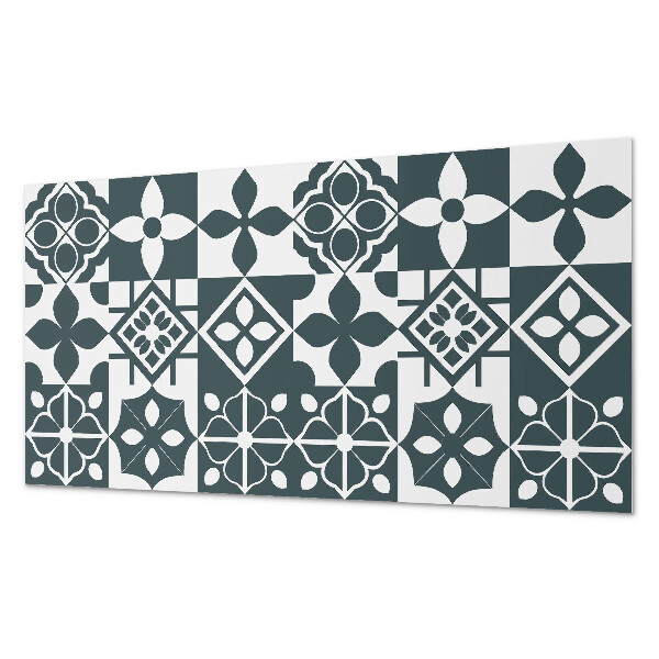 Panneau mural Motifs géométriques dans les carreaux