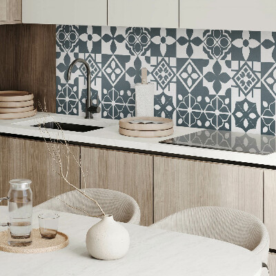 Panneau mural Motifs géométriques dans les carreaux