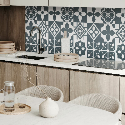 Panneau mural Motifs géométriques dans les carreaux