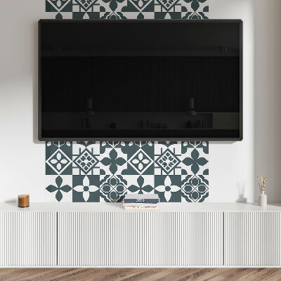 Panneau mural Motifs géométriques dans les carreaux