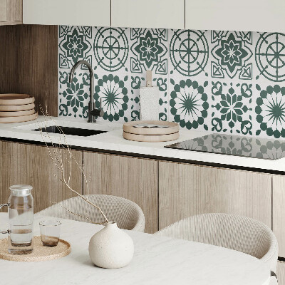 Panneau décoratif mural Motif floral-géométrique