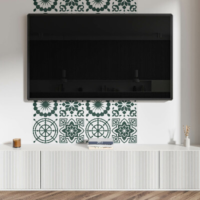 Panneau décoratif mural Motif floral-géométrique