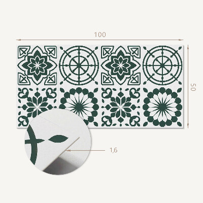 Panneau décoratif mural Motif floral-géométrique