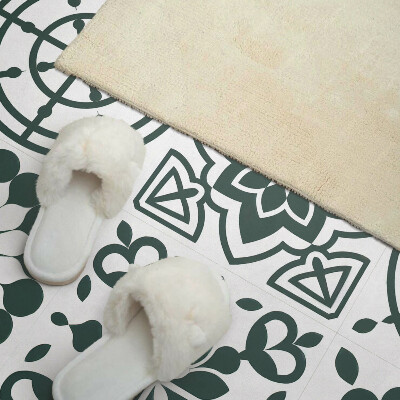 Panneau décoratif mural Motif floral-géométrique