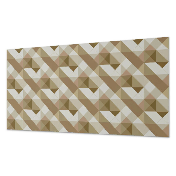 Panneau décoratif mural Formes terreuses dans un style géométrique