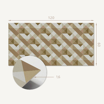 Panneau décoratif mural Formes terreuses dans un style géométrique