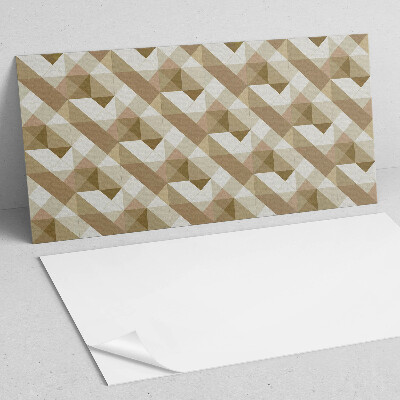 Panneau décoratif mural Formes terreuses dans un style géométrique