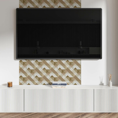 Panneau décoratif mural Formes terreuses dans un style géométrique