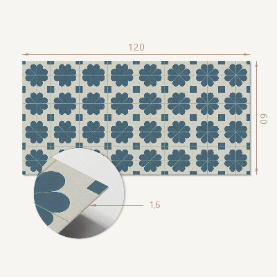 Panneau décoratif mural Motif floral ? carreaux