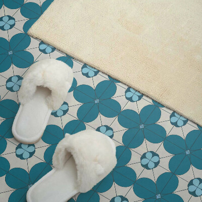 Panneau mural Motif floral aux formes géométriques