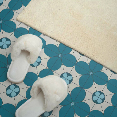 Panneau mural Motif floral aux formes géométriques