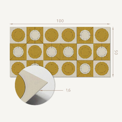 Panneau décoratif mural Un motif moderne aux formes rondes