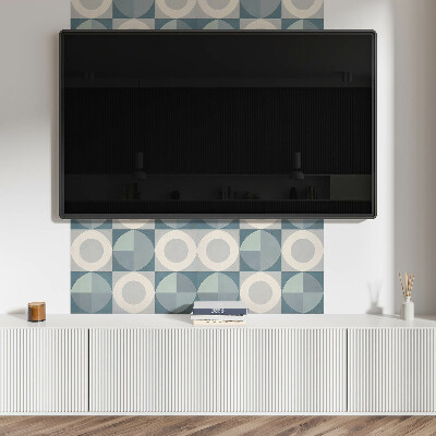 Panneau mural Formes et cercles en harmonie