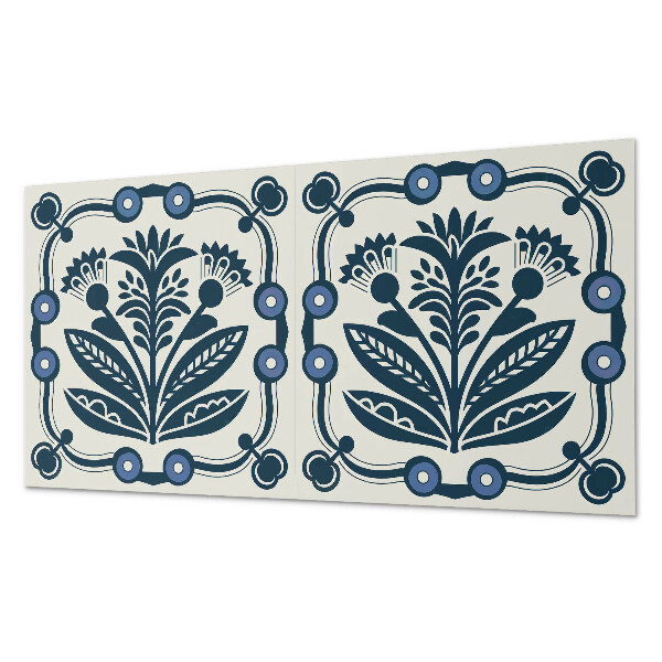 Panneau mural Motif floral avec des feuilles vertes