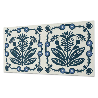 Panneau mural Motif floral avec des feuilles vertes