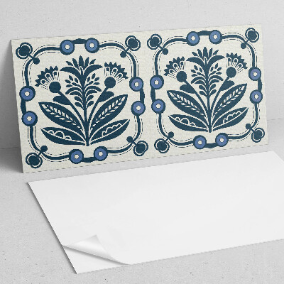 Panneau mural Motif floral avec des feuilles vertes