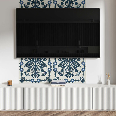 Panneau mural Motif floral avec des feuilles vertes