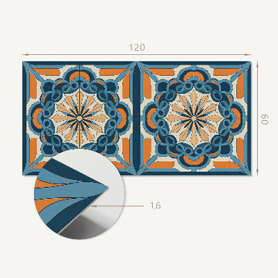 Rev?tement mural Mandala floral en cercles harmonieux