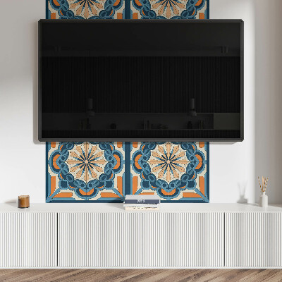 Rev?tement mural Mandala floral en cercles harmonieux