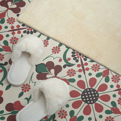 Panneau mural Harmonie florale dans un style symétrique