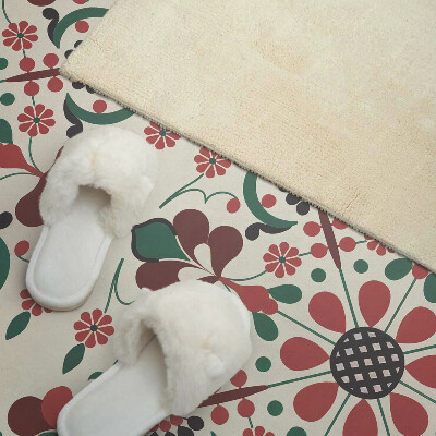 Panneau mural Harmonie florale dans un style symétrique