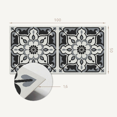 Panneau mural Motif ornemental floral