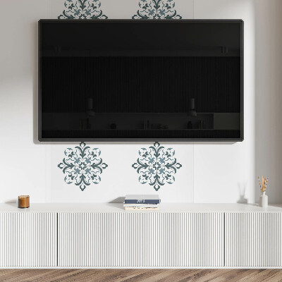 Panneau décoratif mural Motif floral en symétrie harmonieuse