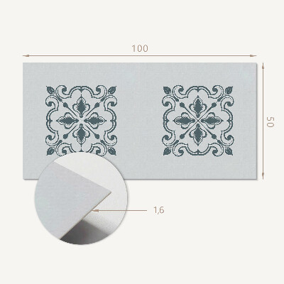 Panneau mural Motif ornemental végétal