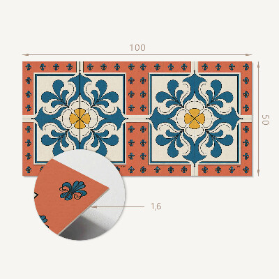 Rev?tement mural Motif floral de style folklorique