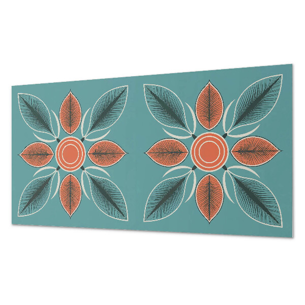 Panneau mural Motif floral avec des feuilles vertes